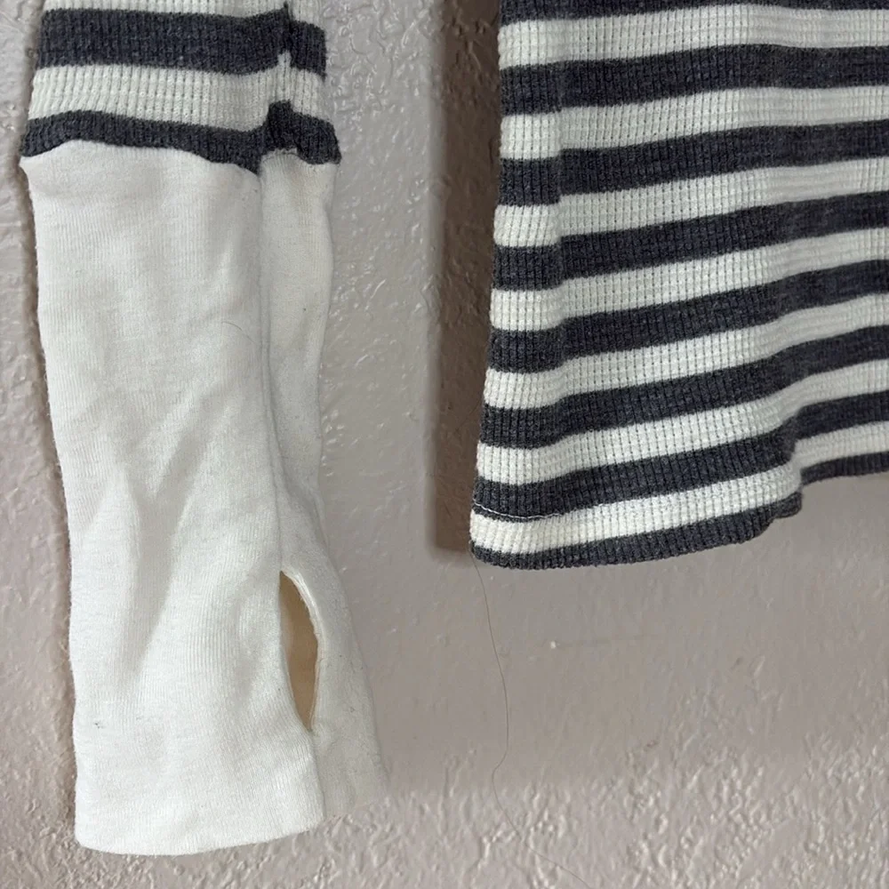 Michael Stars striped cotton casual top one size